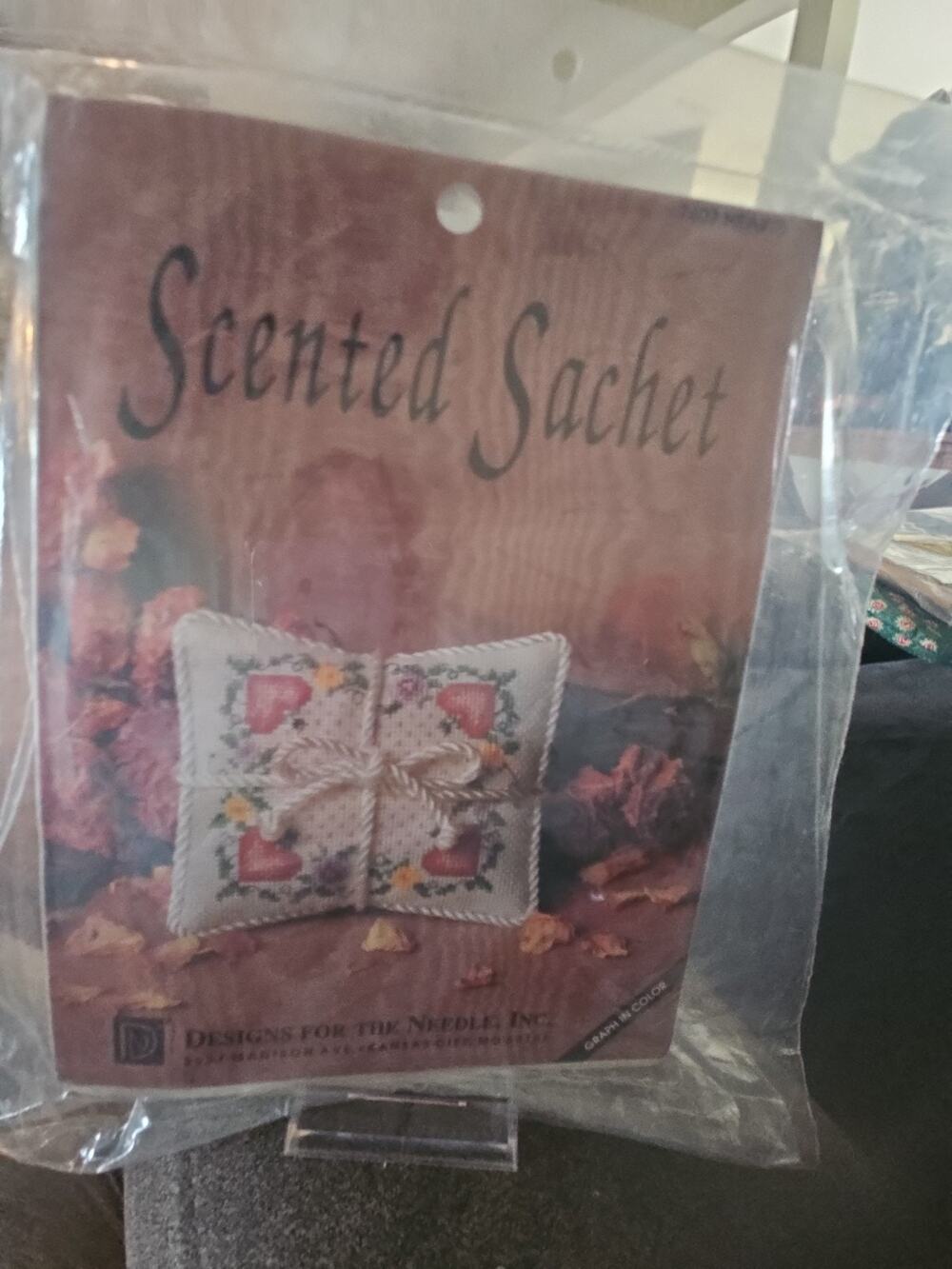 BUNDLE of 2 Scented Sachet Cross-Stitch Kits - Hearts & Ivy Designs